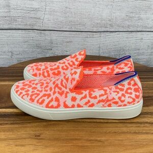 Rothy's Kids Sneakers in Orange and White